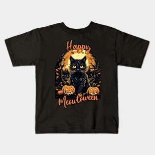 Happy Meowloween Kids T-Shirt